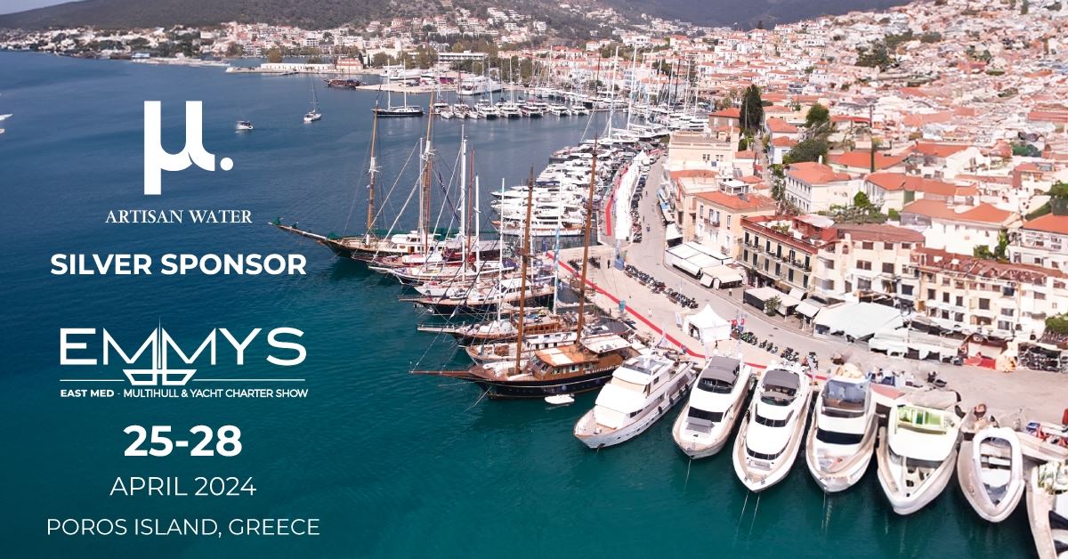 Το μ. Artisan Water συμμετέχει στο 20th East Med Multihull & Yacht Charter Show