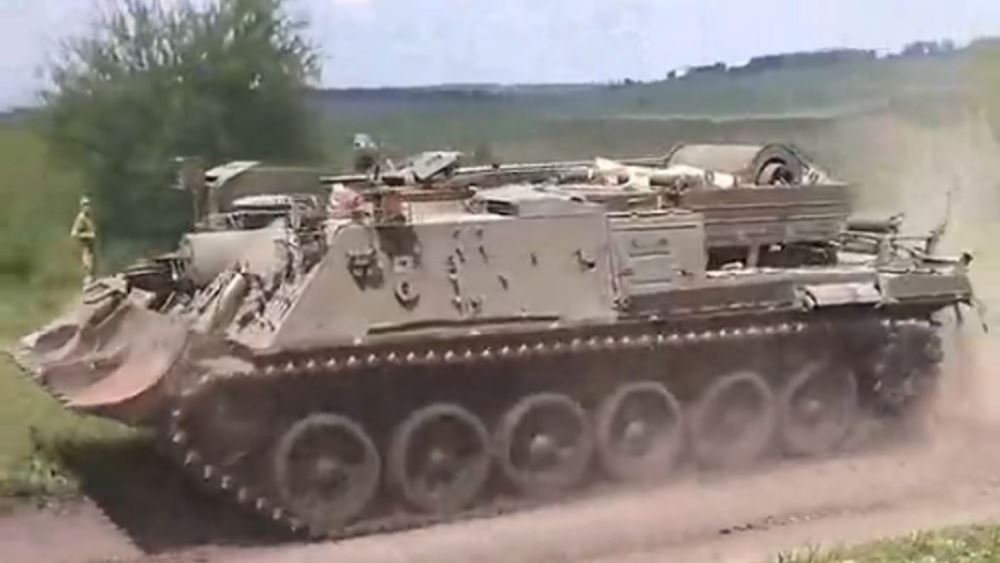 Σπάνιο τσέχικο όχημα στα μέτωπα πολέμου της Ουκρανίας