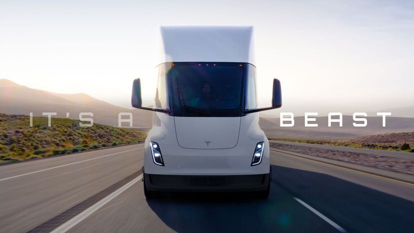 To Tesla Semi είναι ένα 'θηρίο' με 3 ηλεκτροκινητήρες