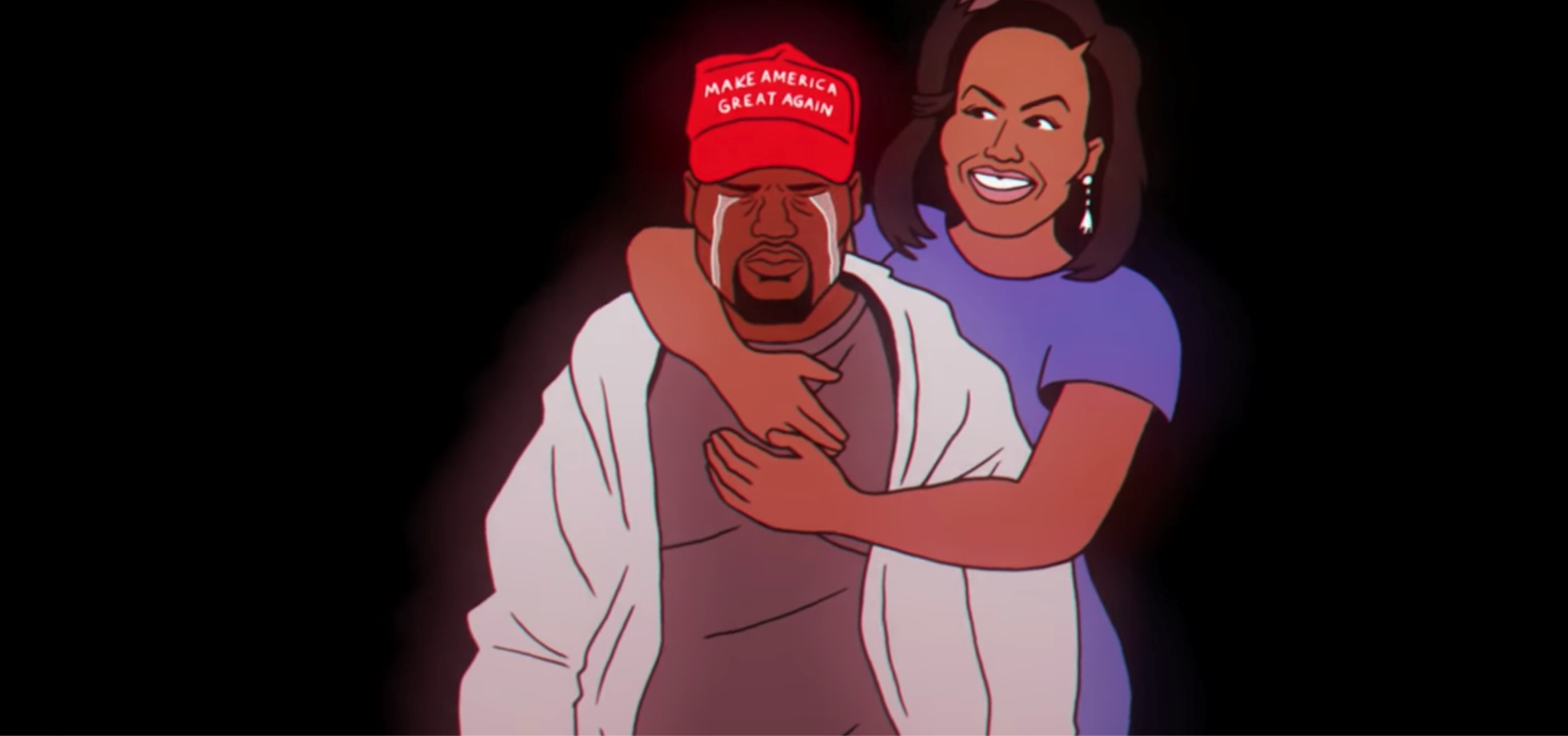 Στο νέο video clip του Childish Gambino o Kanye West κλαίει στην αγκαλιά της Michelle Obama