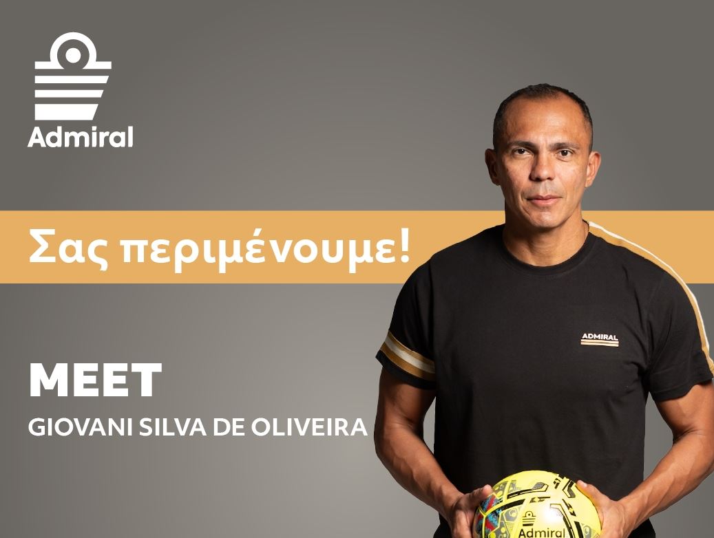 Ο Giovanni Silva de Oliveira στο νέο κατάστημα της Admiral στον Πειραιά