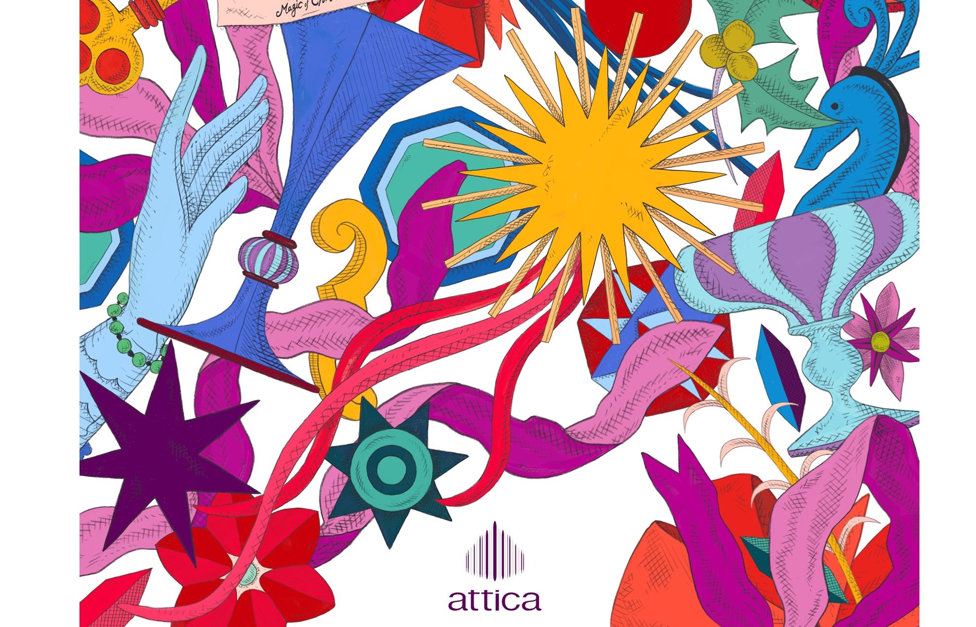 Τα attica συνεργάζονται για δεύτερη χρονιά με τον illustrator Σπύρο Χάλαρη για τα Χριστούγεννα