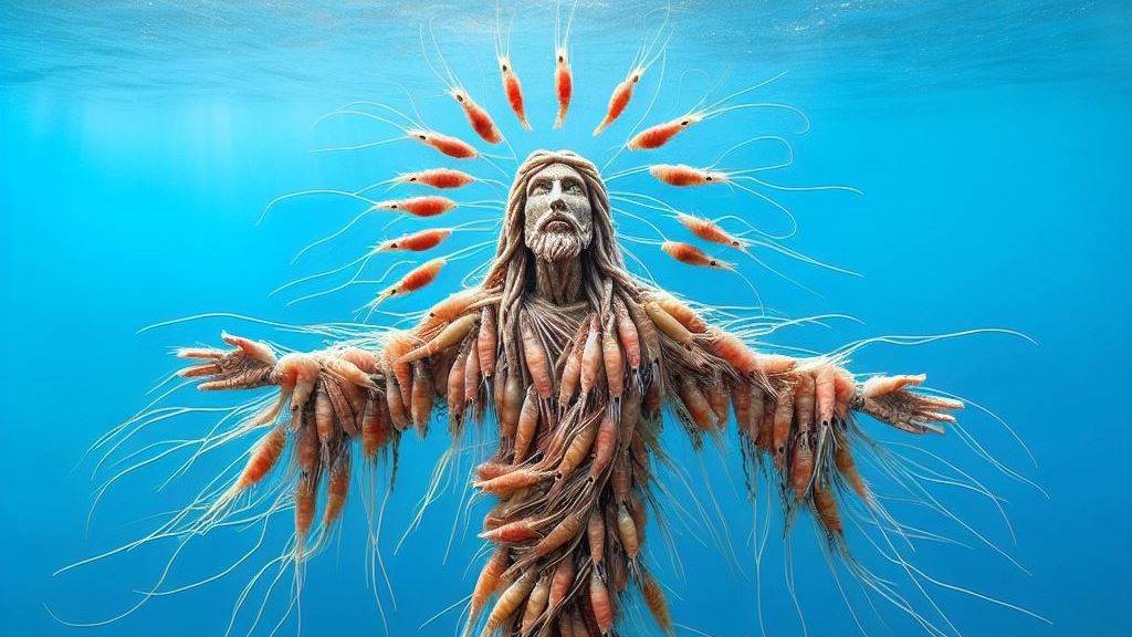 Ένας Ιησούς φτιαγμένος από γαρίδες 'αλωνίζει' στο ίντερνετ