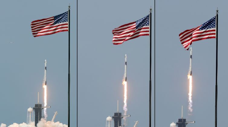 Φωτογραφίες από το παρθενικό ταξίδι της SpaceX στο διάστημα