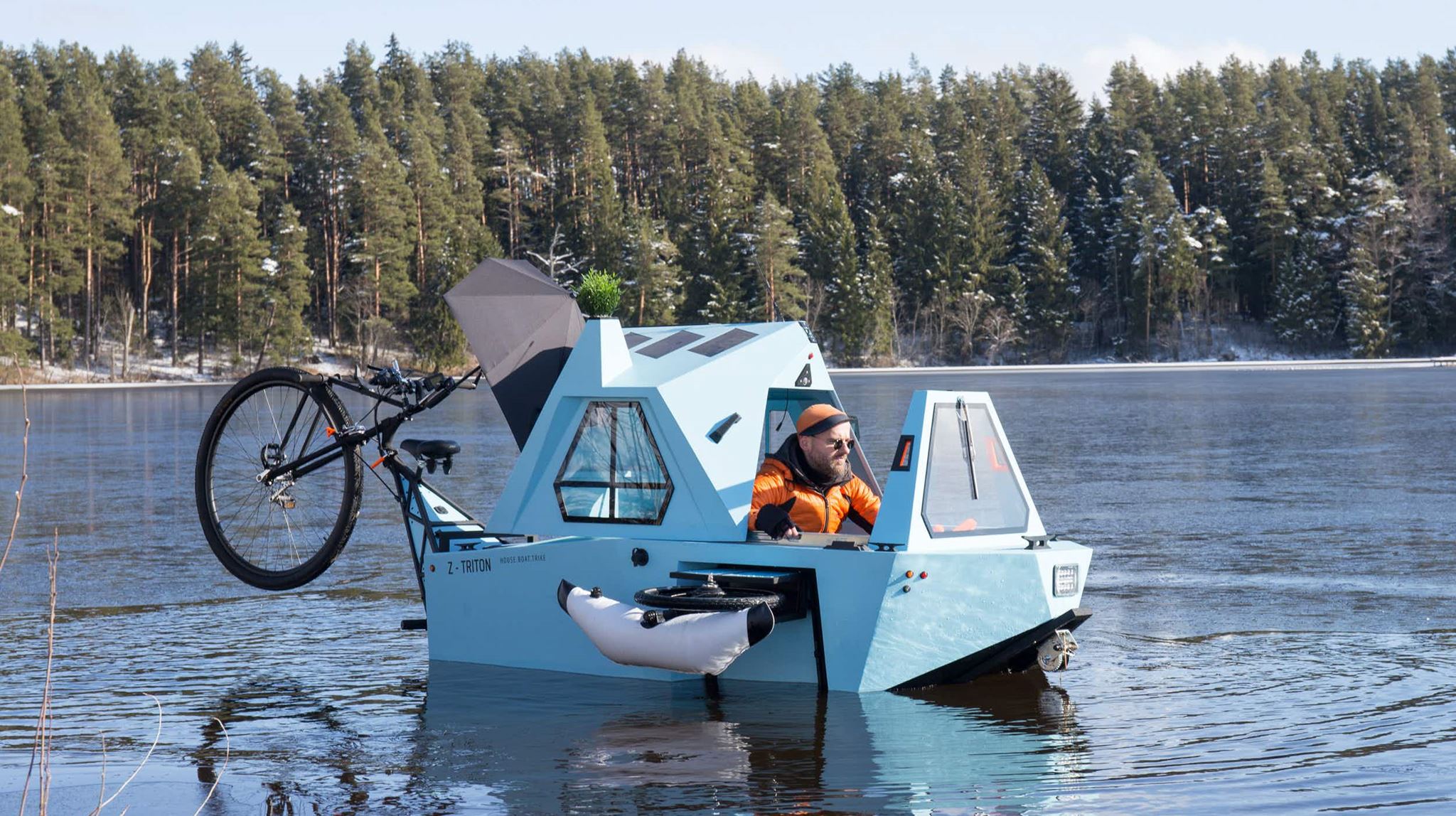 Z-Triton, το πρώτο ποδήλατο που γίνεται σκάφος