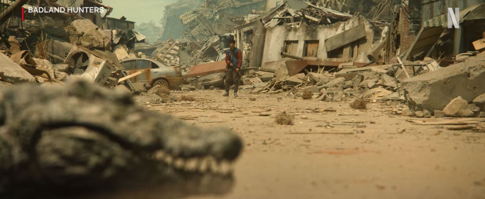 Badland Hunters στο Netflix, μόνο αν είσαι έτοιμος για μάχες με κροκόδειλους στο τέλος του κόσμου