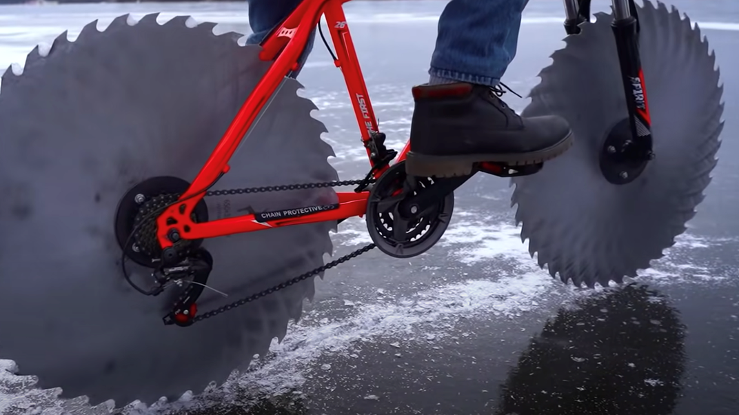 Το icycycle είναι ένα ποδήλατο για τον πάγο