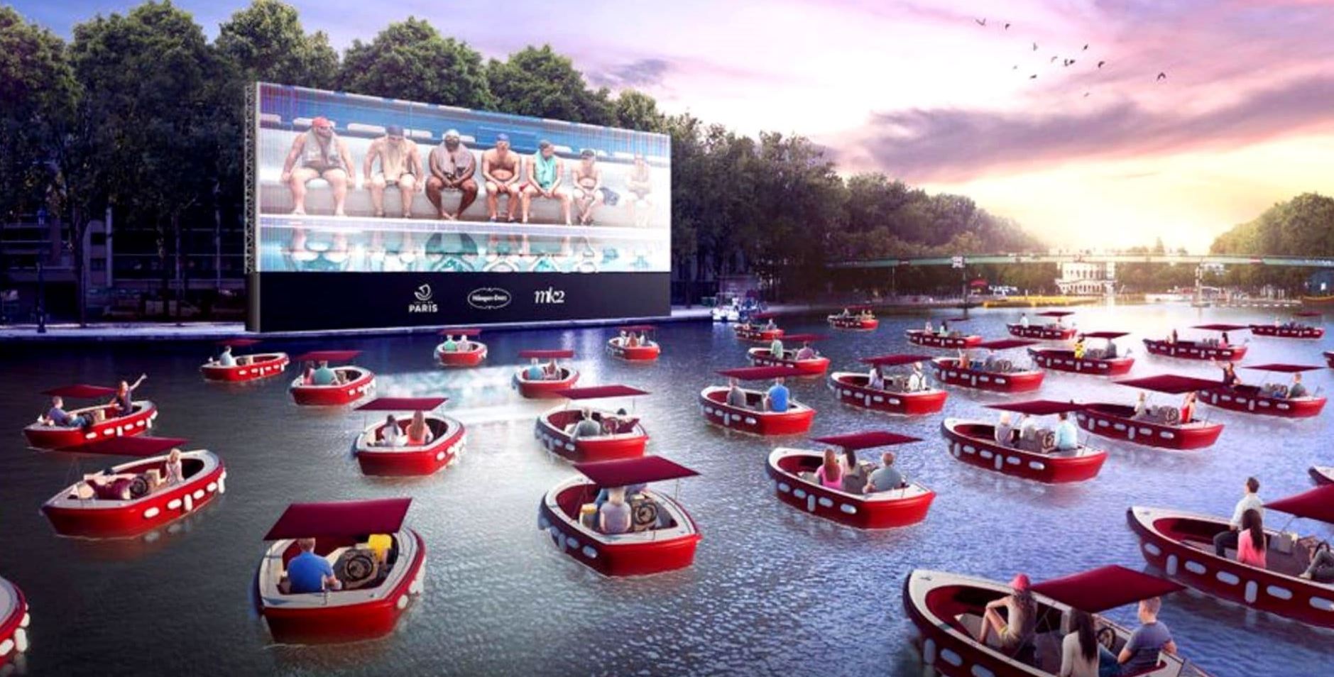 Ο Σηκουάνας μεταμορφώνεται σε πλωτό θερινό σινεμά