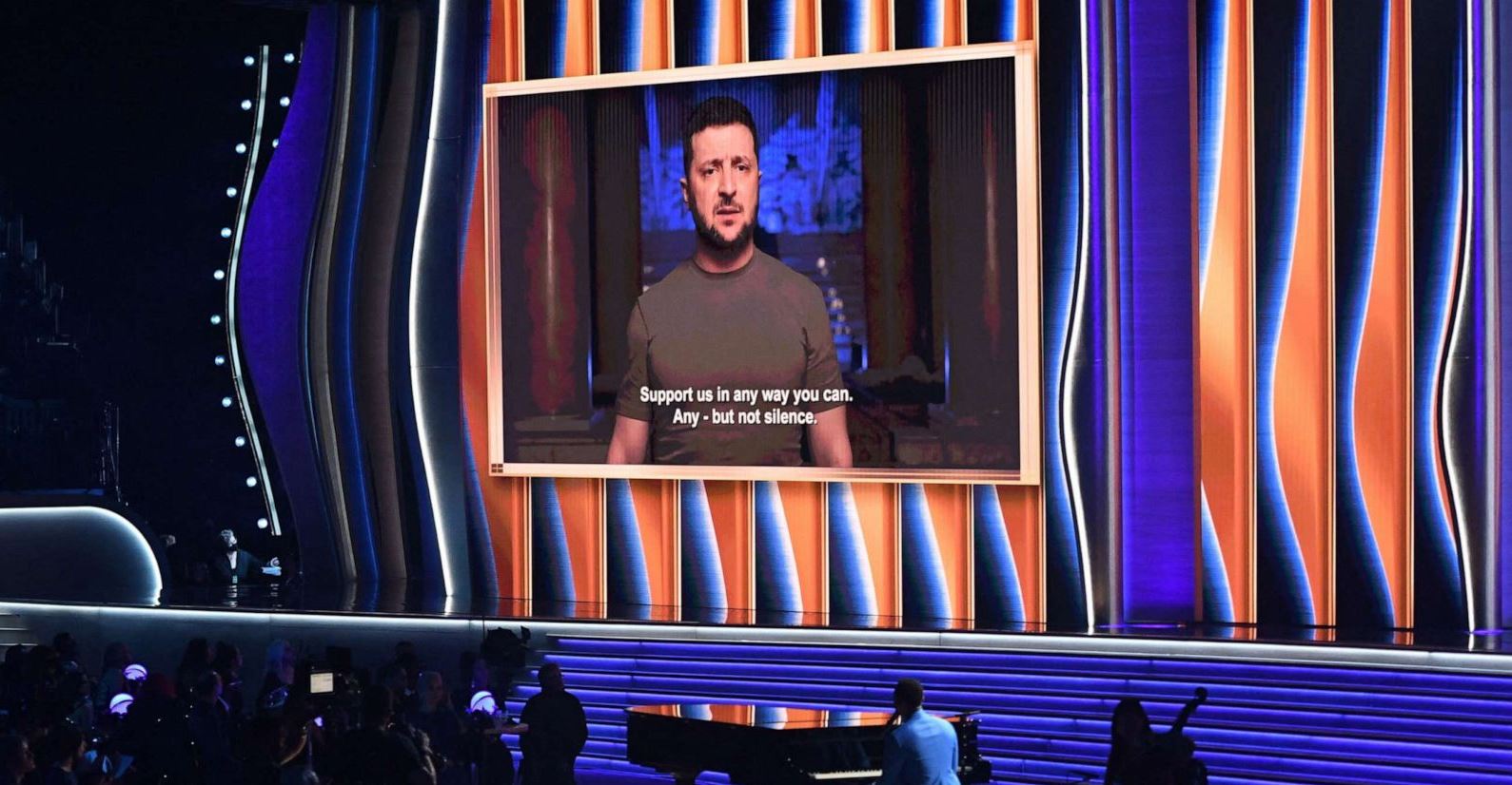 Η ομιλία του Volodymyr Zelenskyy στα Grammys