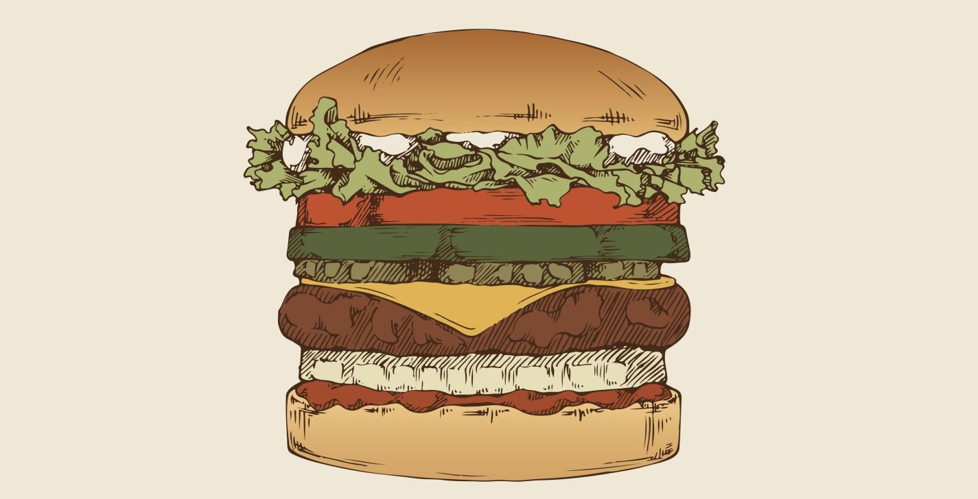 Το burger με μοσχαρίσιο κιμά είναι κλασική αξία