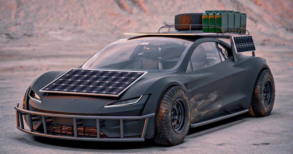 To Tesla Roadster Safari επιβιώνει οπουδήποτε