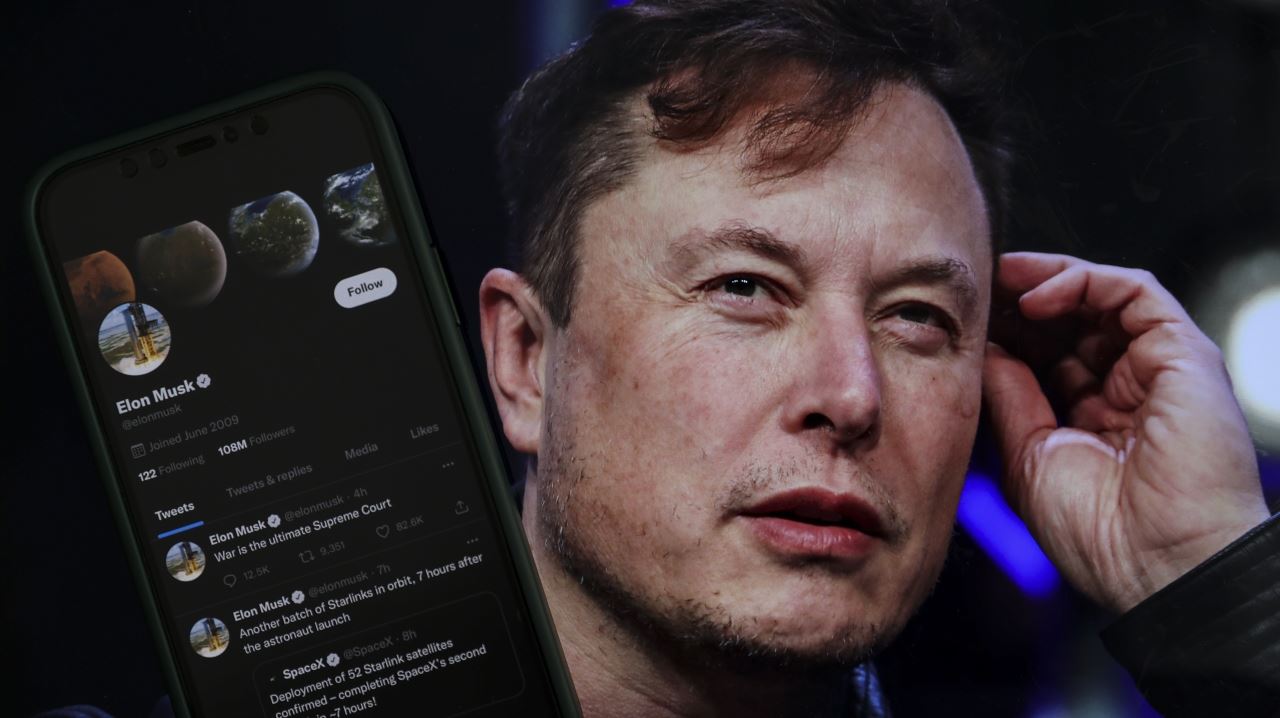 Ένα ελληνικό tweet στο timeline του Elon Musk