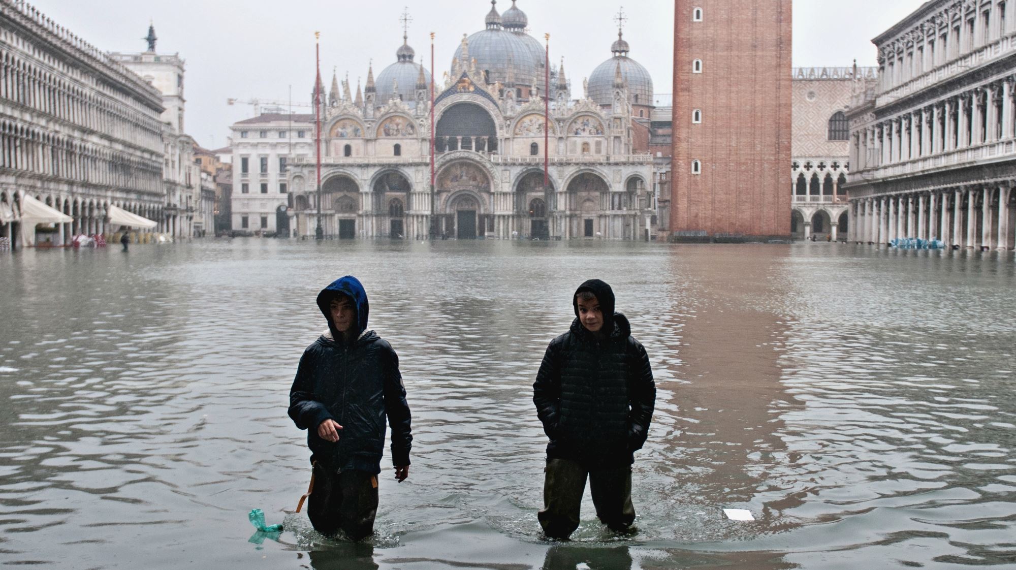 Φωτογραφίες από τις πλημμύρες της Βενετίας