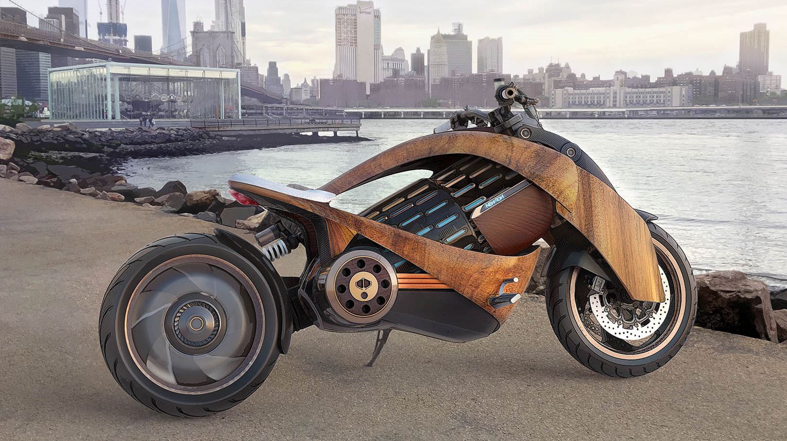 Newron EV-1: Μία ηλεκτρική, ξύλινη μοτοσυκλέτα