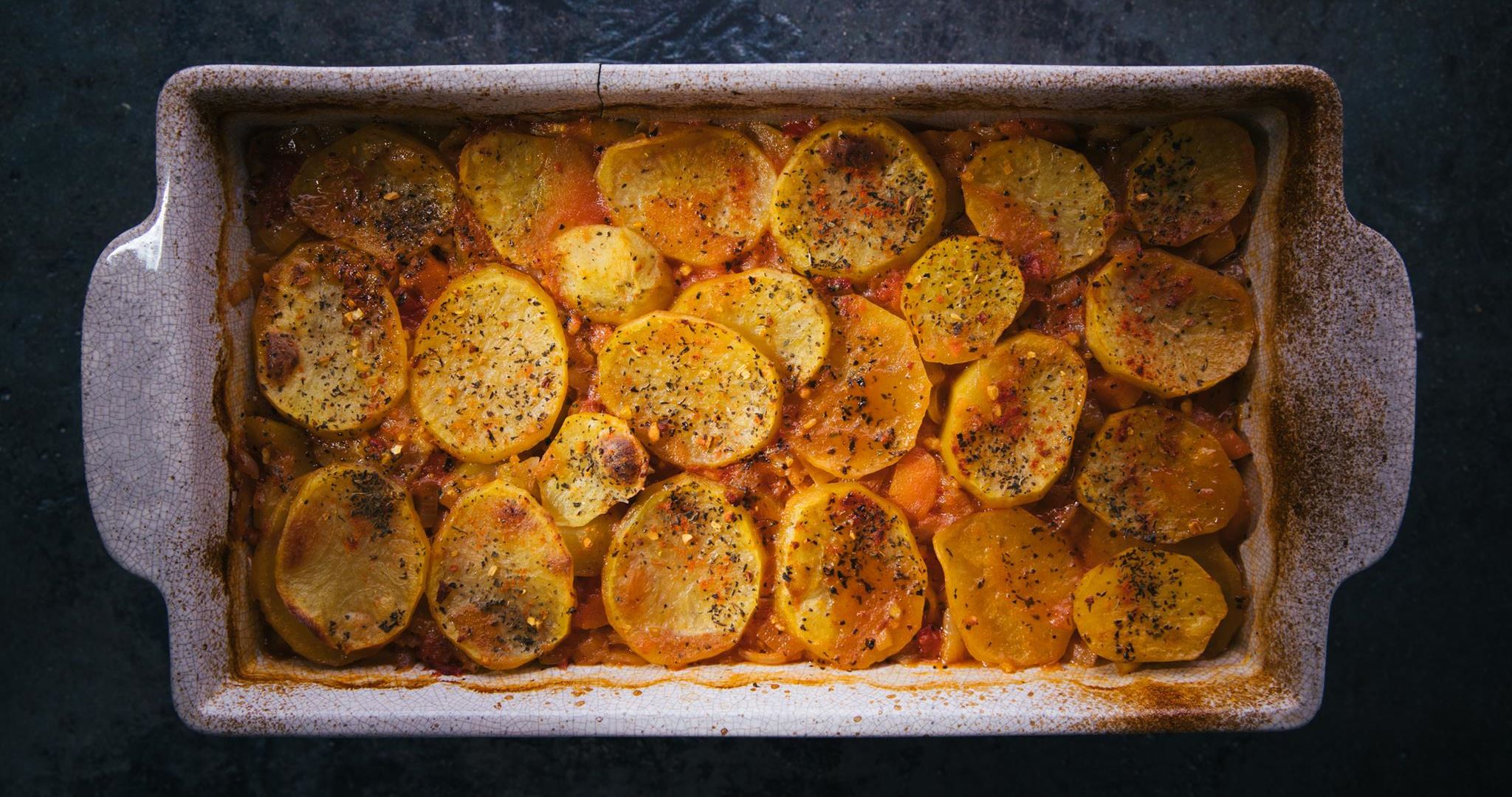 Πατάτες στον φούρνο με μπίρα