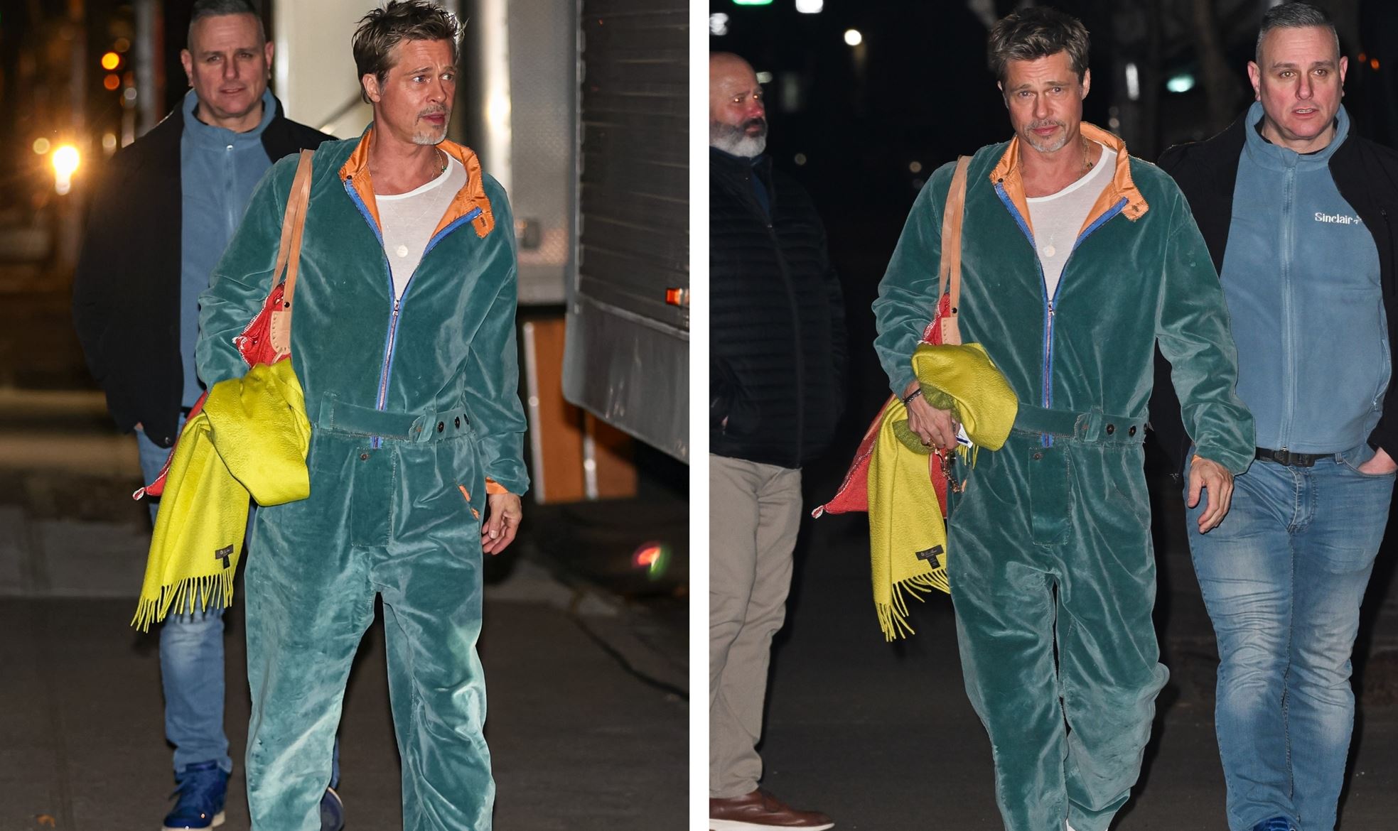 Λίγοι δείχνουν τόσο ωραίοι με ολόσωμη φόρμα, όσο ο Brad Pitt