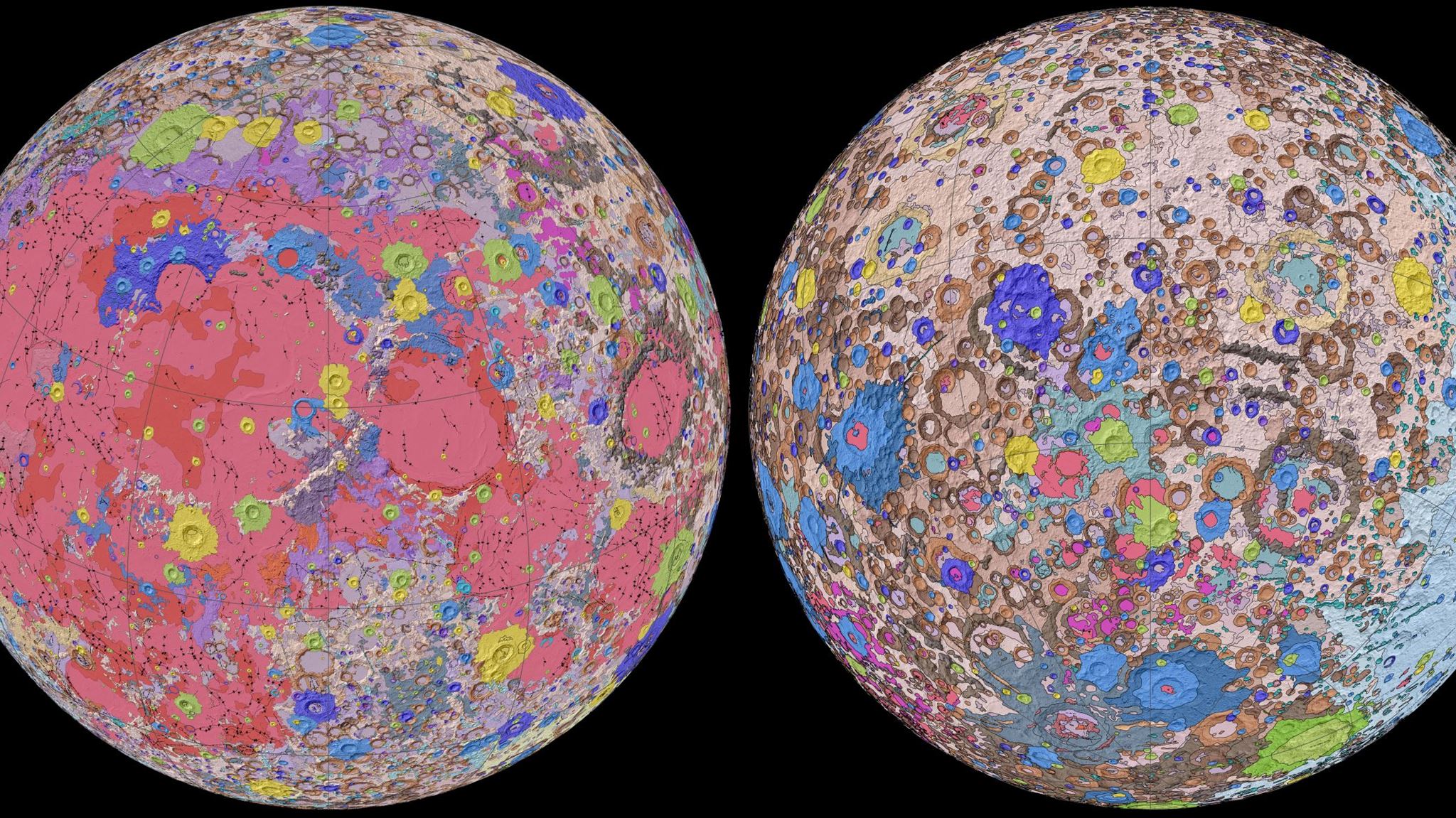 Ο πρώτος γεωλογικός χάρτης της Σελήνης είναι έργο τέχνης