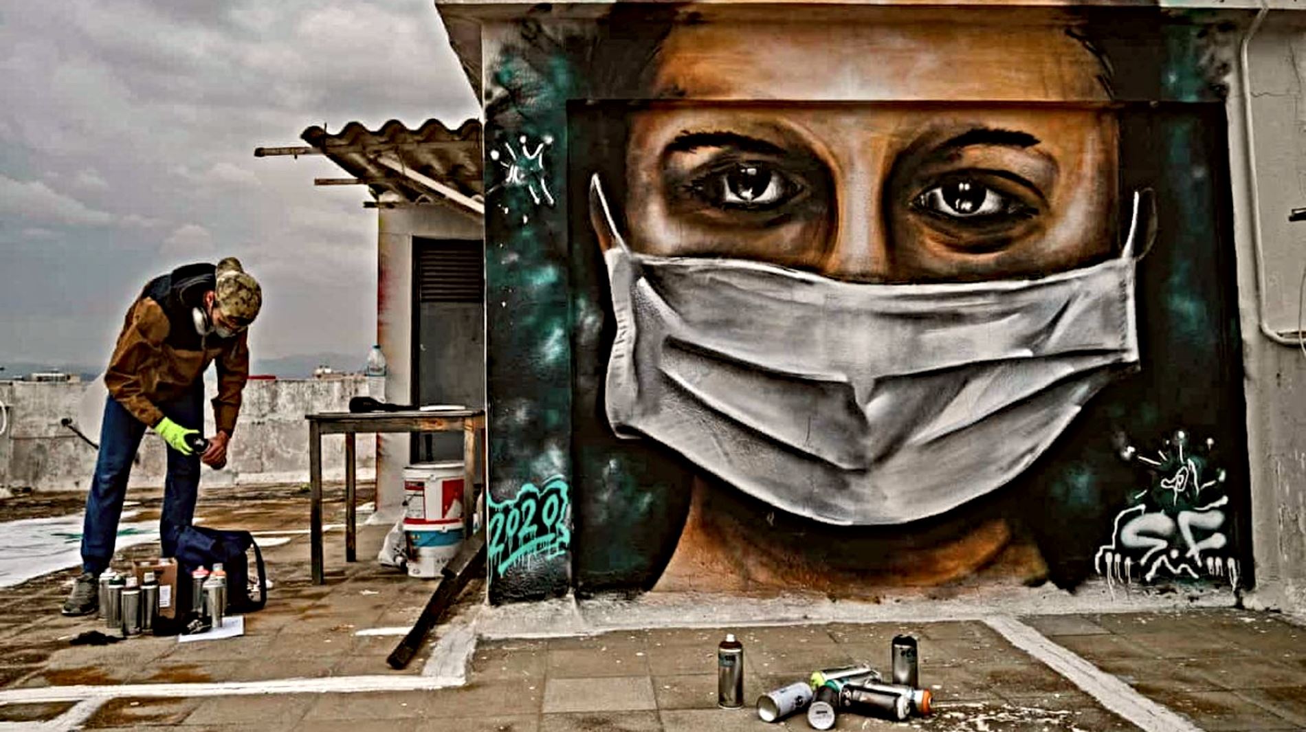 Γκράφιτι στην εποχή του κορονοϊού, οι φωτογραφίες